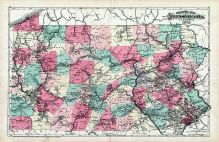 Pennsylvania Railway Map, Jefferson County 1878